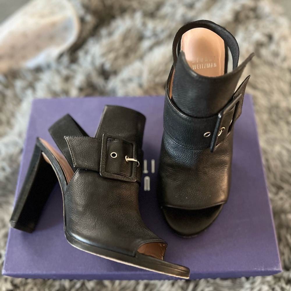 Stuart Weitzman chunky heel